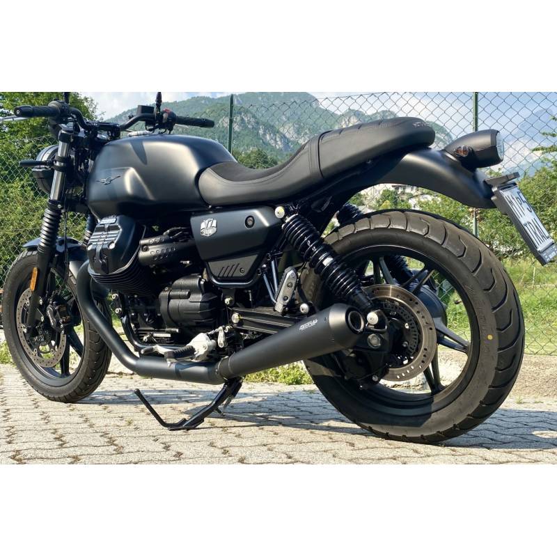 Acheter Système d'échappement universel pour moto Cafe Racer, tuyau d' échappement avec pointe de silencieux, pour HARLEY Cafe Racer Bobber  Chopper, personnalisé