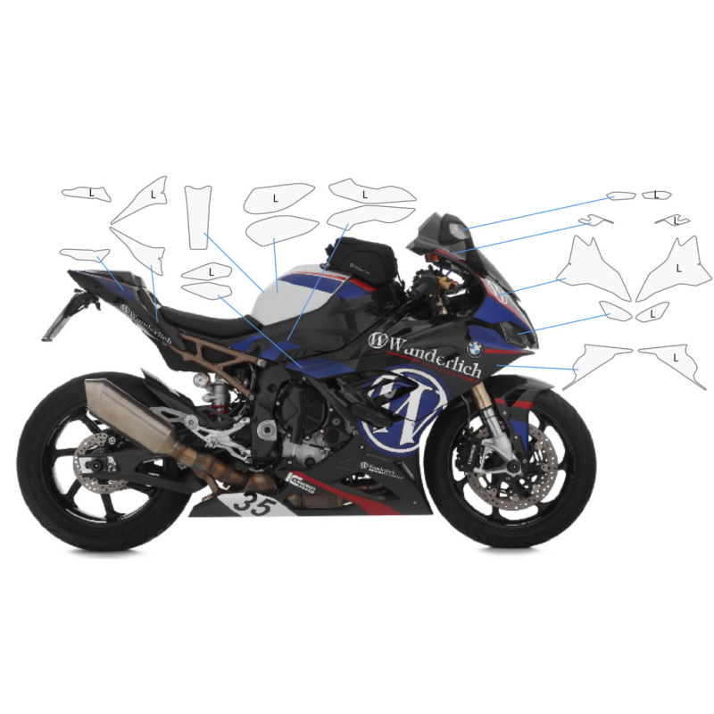 Protection complète BMW S1000RR - Wunderlich 35980-200