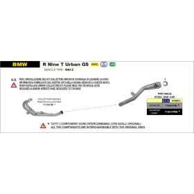 Silencieux acier BMW R Nine T Urban GS 2021- / Arrow 71941PRI