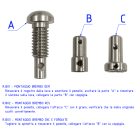 Ajusteur levier frein avant Brembo RCS - CNC Racing RJ002B