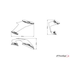 Ailerons de carénages Puig Downforce Kawasaki ZX-10R/RR 2021-2022