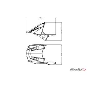 Garde boue arrière Honda CBR1000RR - Puig 20488C