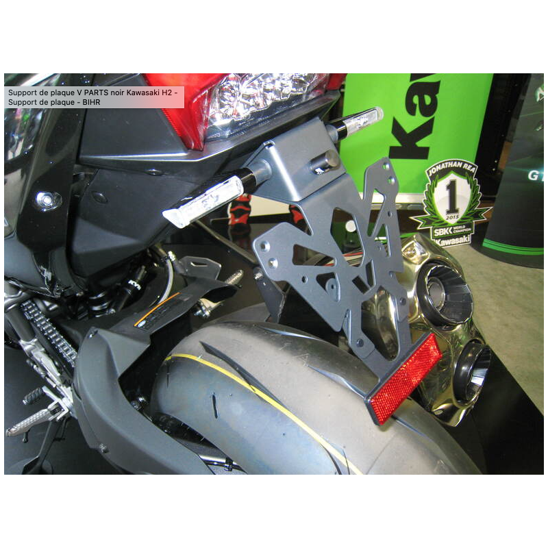 SUPPORT DE PLAQUE KAWASAKI NINJA H2 15-17 / V-PARTS C8-SPK013