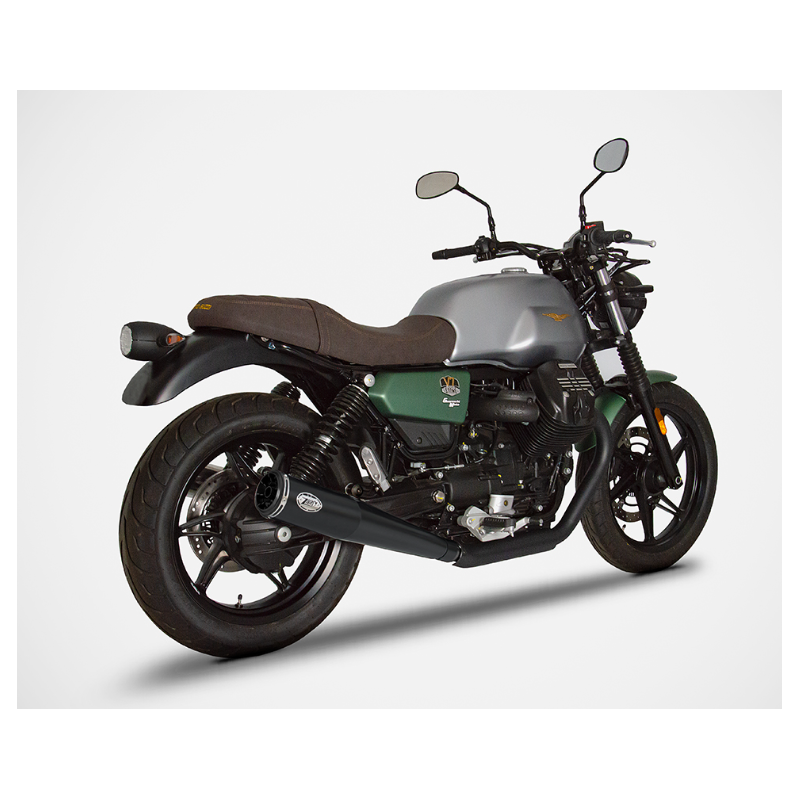 Silencieux noir Euro5 Moto-Guzzi V7 850 - Zard ZMG003S10SSO-B