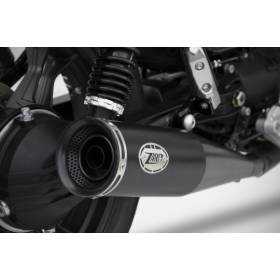 Silencieux noir homologué Moto-Guzzi V7 III / Zuma Zard ZG083SSO-P2