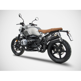 Silencieux noir Euro5 BMW R Nine T Scrambler 2021- / Zard ZBW007S10SSO