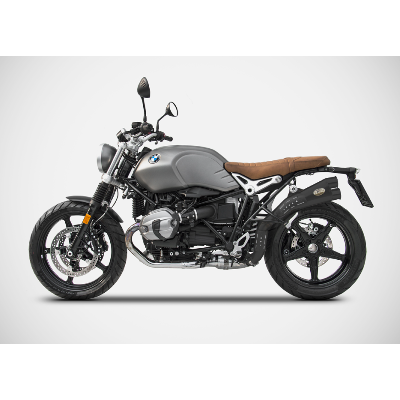 Silencieux noir Euro5 BMW R Nine T Scrambler 2021- / Zard ZBW008S10SSO