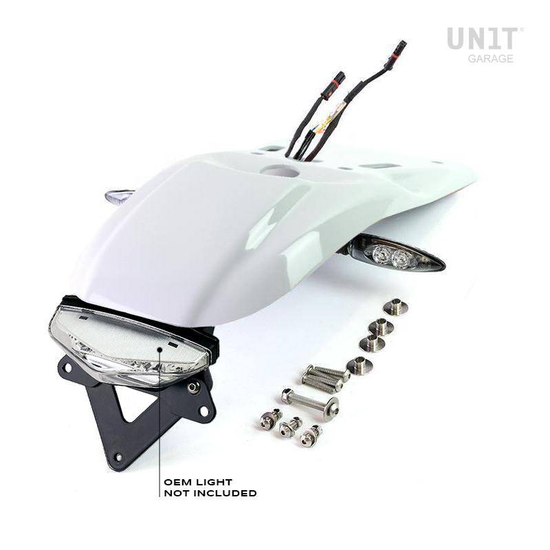 Garde boue arrière + support de plaque BMW NineT - Unit Garage White