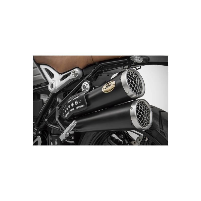 Silencieux Euro4 BMW R Nine T Scrambler 2017-2020 / Zard Thunderbolt Black