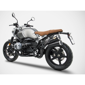 Silencieux Euro4 BMW R Nine T Scrambler 2017-2020 / Zard Thunderbolt Black