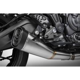 Ligne complète Euro5 Yamaha MT-07 2021, XSR700 2022 / Zard Carbon End-Cap