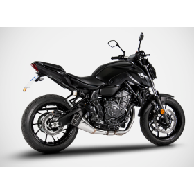 Ligne complète Euro5 Yamaha MT-07 2021, XSR700 2022 / Zard Carbon End-Cap