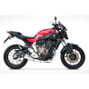 Ligne complète Euro4 Yamaha MT-07 (18-20), XSR700 (16-19) / Zard Carbon End-Cap