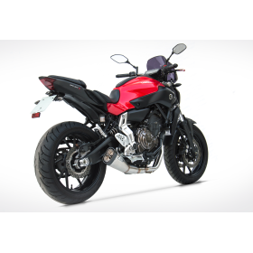 Ligne complète Euro4 Yamaha MT-07 (18-20), XSR700 (16-19) / Zard Carbon End-Cap