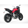 Ligne complète Euro4 Yamaha MT-07 (18-20), XSR700 (16-19) / Zard Carbon End-Cap