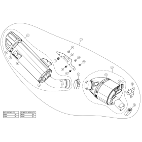 Silencieux Homologué BMW F900R / F900XR 2020-2022 / Akrapovic - S-B9SO1-HAPLT