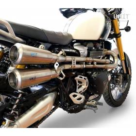 Silencieux homologué Triumph Scrambler 1200 XC-XE / Unit Garage 3133+2xU021DX