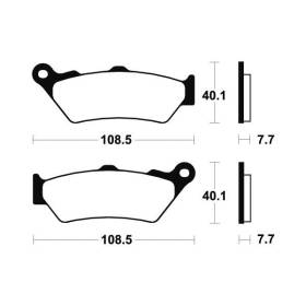 Plaquettes de frein MF174 - Bendix