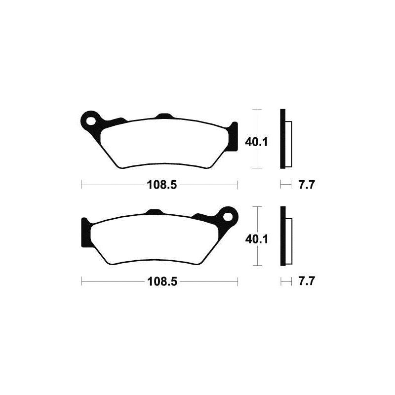 Plaquettes de frein MF174 - Bendix