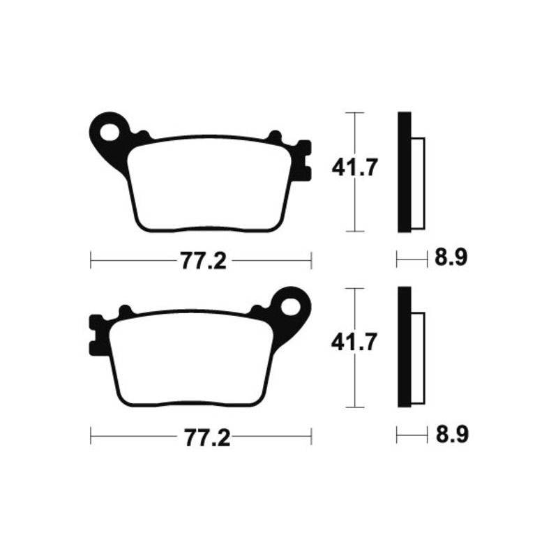 Plaquettes de frein MR334 - Bendix