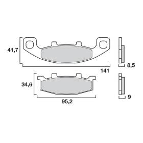 Plaquettes avant KA13 - Brembo