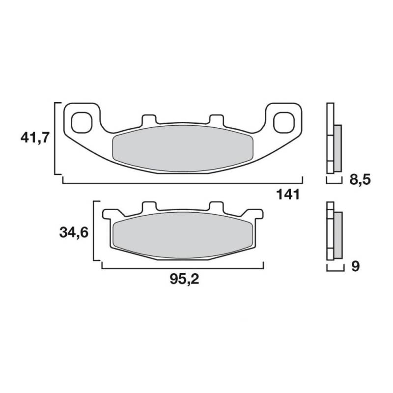 Plaquettes avant KA13 - Brembo