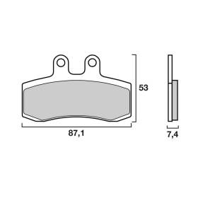 Plaquettes de frein avant SU10 - Brembo