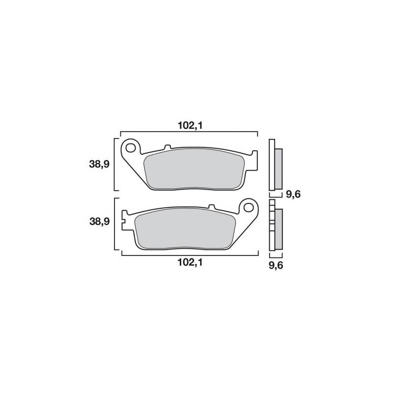 Plaquettes de frein avant HO36 - Brembo