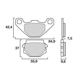 Plaquettes de frein avant KS05 - Brembo