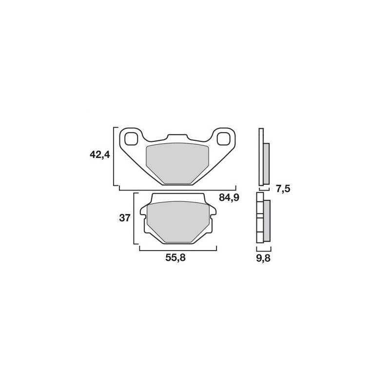 Plaquettes de frein avant KS05 - Brembo