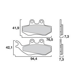 Plaquettes de frein avant GR16 - Brembo