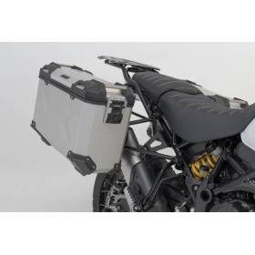 Kit valises Ducati DesertX - SW Motech Trax Adv Argent