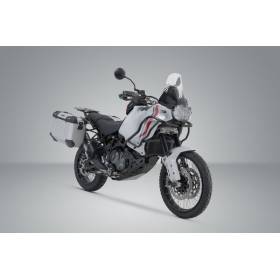 Kit valises Ducati DesertX - SW Motech Trax Adv Argent