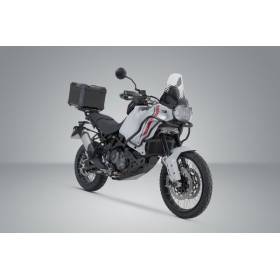 Kit top-case Ducati DesertX - SW Motech Trax Adv Noir