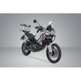 Kit top-case Ducati DesertX - SW Motech Trax Adv Argent