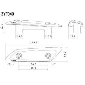 Obturateurs rétroviseur Yamaha T-Max 560 2022- / Rizoma ZYF049A