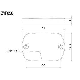 Bouchons réservoir fluide de frein Yamaha T-Max 560 / Rizoma ZYF056