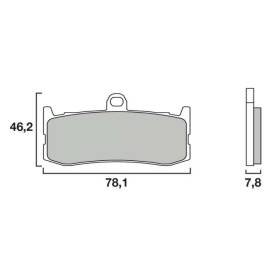 PLAQUETTES DE FREINS BREMBO AVANT  07GR12SA