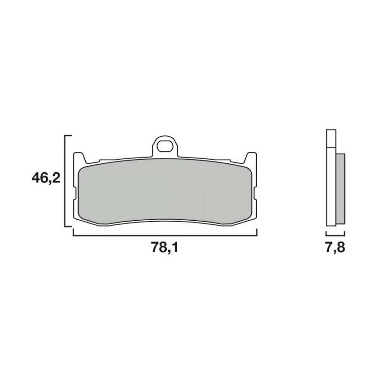 PLAQUETTES DE FREINS BREMBO AVANT  07GR12SA