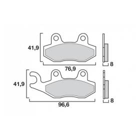 PLAQUETTES BREMBO ARRIERES 07SU1215