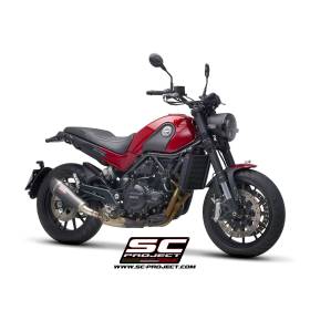 Silencieux Euro4 Benelli Leoncino 500 2017-2020 / SC Project Conic Titane