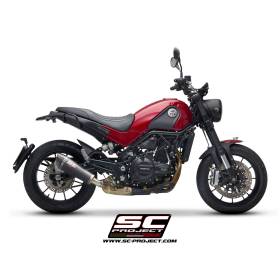 Silencieux Euro4 Benelli Leoncino 500 2017-2020 / SC Project Conic Carbone
