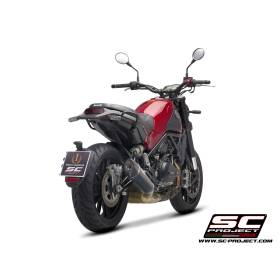 Silencieux Euro4 Benelli Leoncino 500 2017-2020 / SC Project Conic Carbone