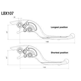 Leviers de frein Rizoma pour Honda - LBX108