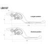 Leviers de frein Rizoma pour Honda - LBX108