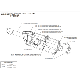 SILENCIEUX AKRAPOVIC pour YAMAHA YZF-R6 08-09 / S-Y6SO7-HZC