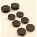 Kit Bouchons de Cadres et Platines Reposes Pieds Mistral Moto-Guzzi V100 Mandello - MGH-TP-V100