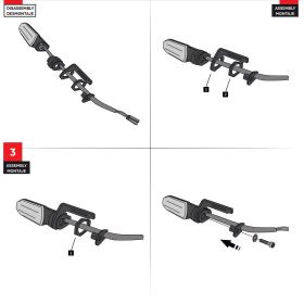 Supports pour clignotants d'origine Puig 9457N