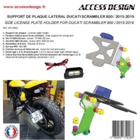 Support de plaque Ducati Scrambler 800 - ACCESS DESIGN SPLD002