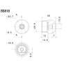 Adaptateurs pour Rétroviseurs Embouts de Guidon Triumph OEM - BS818B